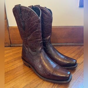 Capitan Men's Brown Leather Cowboy Boots